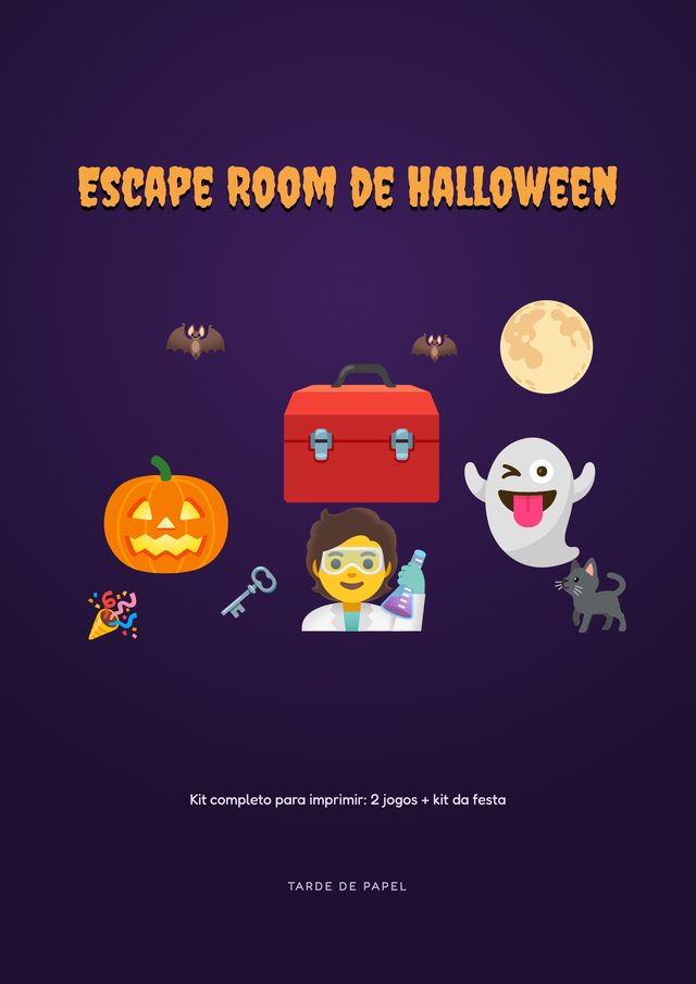 Capa do kit Escape Room de Halloween